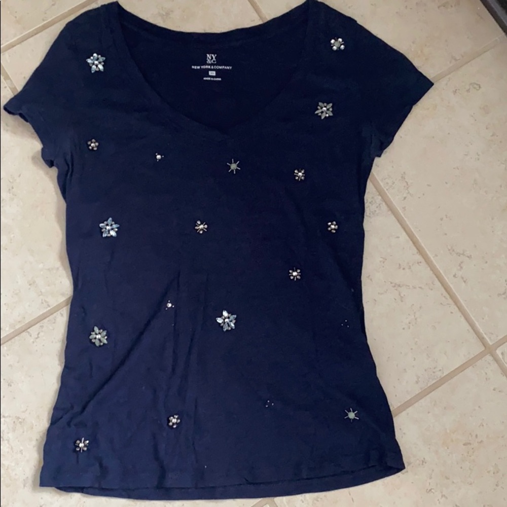 Embellished New York and Company Tee